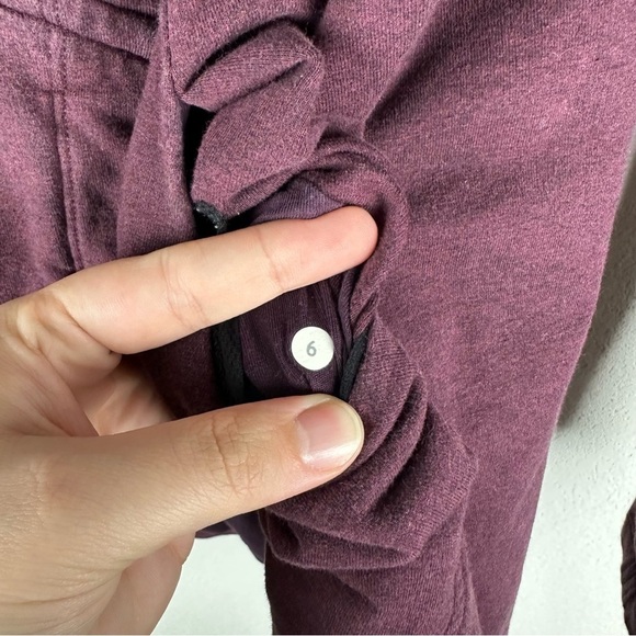 Lululemon Heathered Bordeaux Drama Purple Maroon That’s A Wrap Snap Jacket 6 - Picture 7 of 7